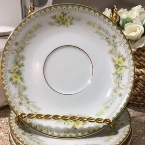 Mikasa Greenbrier L2014 Fine China Size 6” 5 Saucer Plates